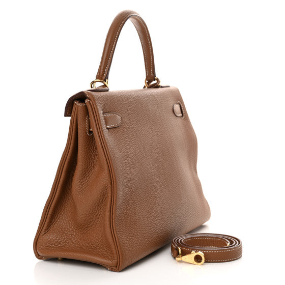 HERMES Togo Kelly Retourne 28 Gold