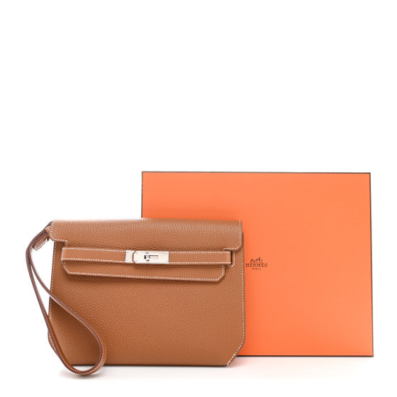 HERMES Togo Kelly Depeches 25 Gold