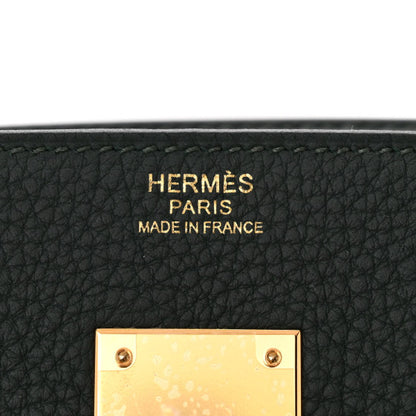 HERMES Togo Birkin 30 Vert Fonce