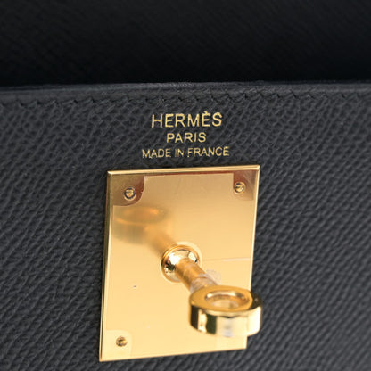 HERMES Epsom Kelly Sellier 28 Black