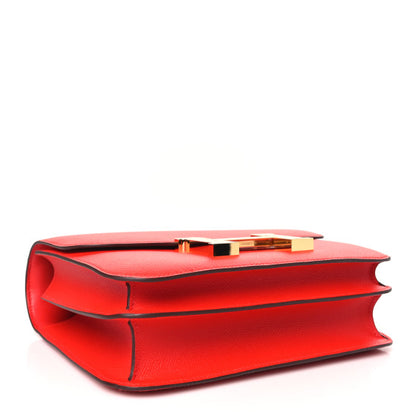 HERMES Epsom Constance 24 Rouge de Coeur