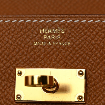 HERMES Epsom Kelly Wallet To Go Gold