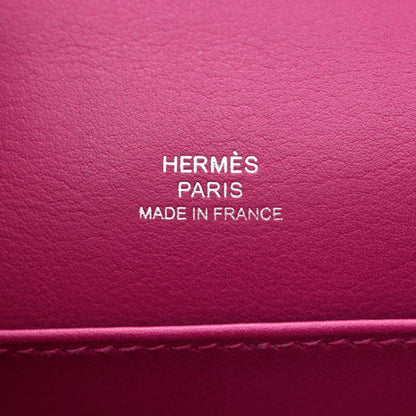 HERMES Swift Kelly Pochette Clutch Rose Pourpre