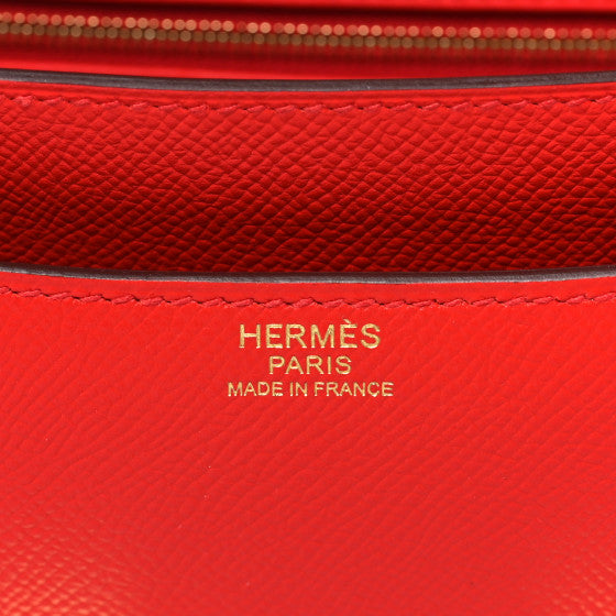 HERMES Epsom Constance 24 Rouge de Coeur