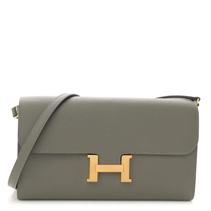 HERMES Epsom Constance Long To Go Wallet Gris Meyer