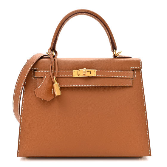 HERMES Epsom Kelly Sellier 25 Gold