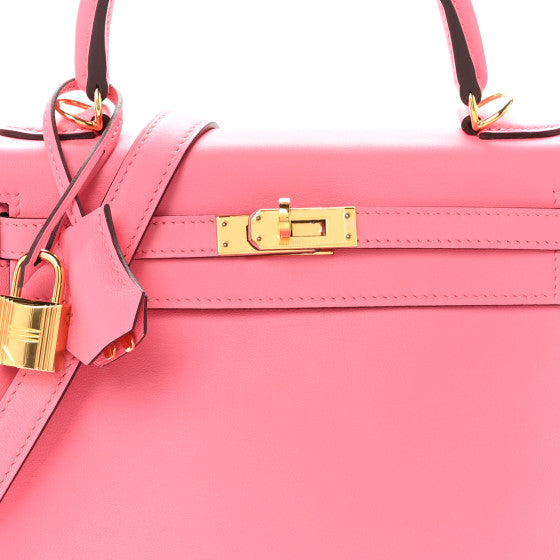 HERMES Swift Kelly Retourne 25 Rose Azalee