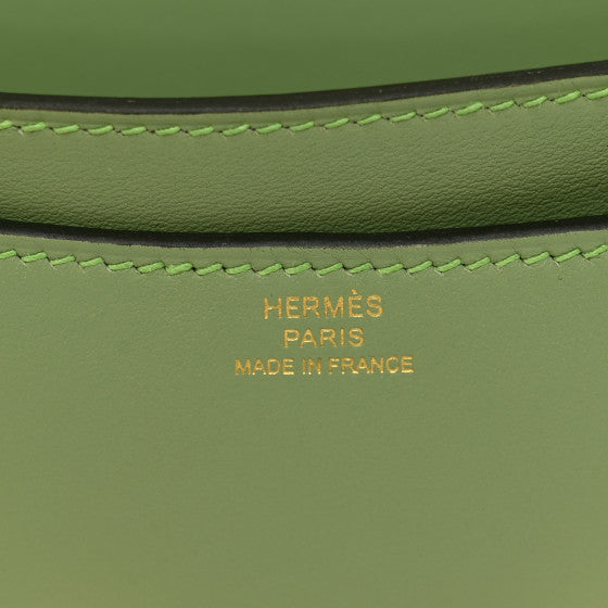 HERMES Swift Constance 18 Vert Criquet