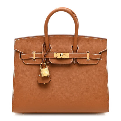 HERMES Epsom Birkin Sellier 25 Gold