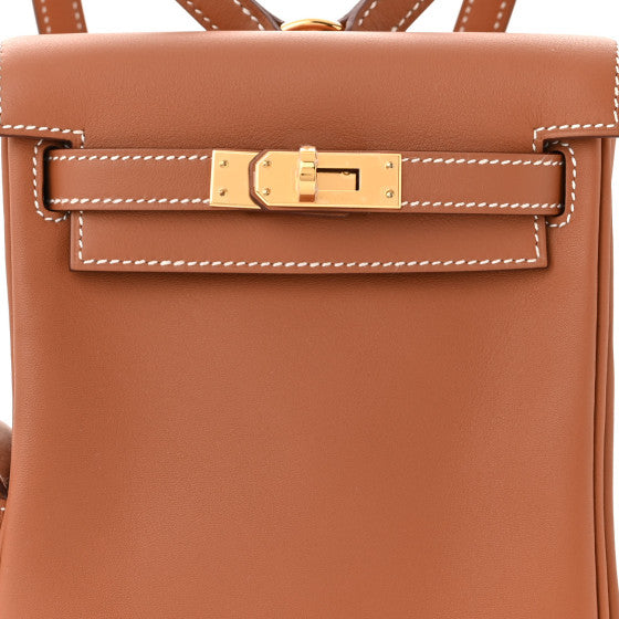 HERMES Swift Kelly Jump Backpack Gold