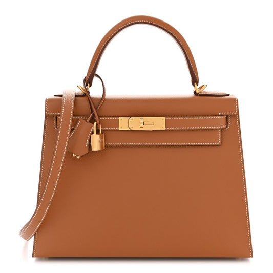 HERMES Epsom Kelly Sellier 28 Gold