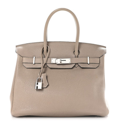 HERMES Togo Birkin 30 Gris Tourterelle