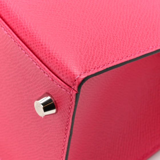 HERMES Epsom Verso Kelly Sellier 28 Framboise Prune