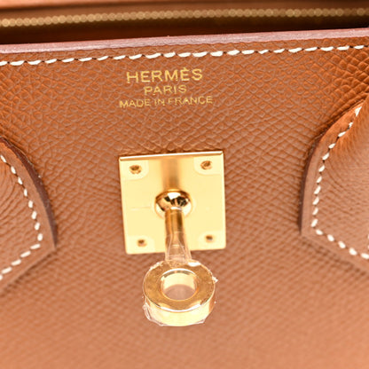 HERMES Epsom Birkin Sellier 25 Gold