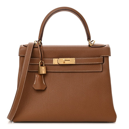 HERMES Togo Kelly Retourne 28 Gold