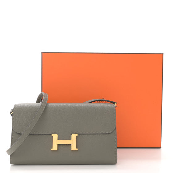 HERMES Epsom Constance Long To Go Wallet Gris Meyer