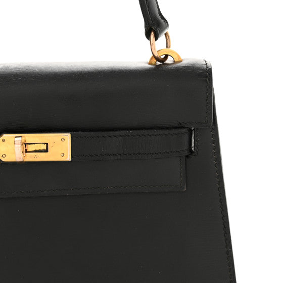 HERMES Box Mini Kelly Sellier 20 Black