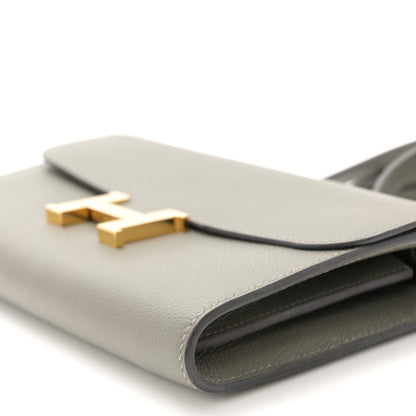 HERMES Epsom Constance Long To Go Wallet Gris Meyer