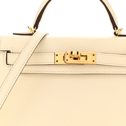 HERMES Epsom Mini Kelly Sellier 20 Nata