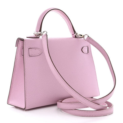 HERMES Epsom Mini Kelly Sellier 20 Mauve Sylvestre