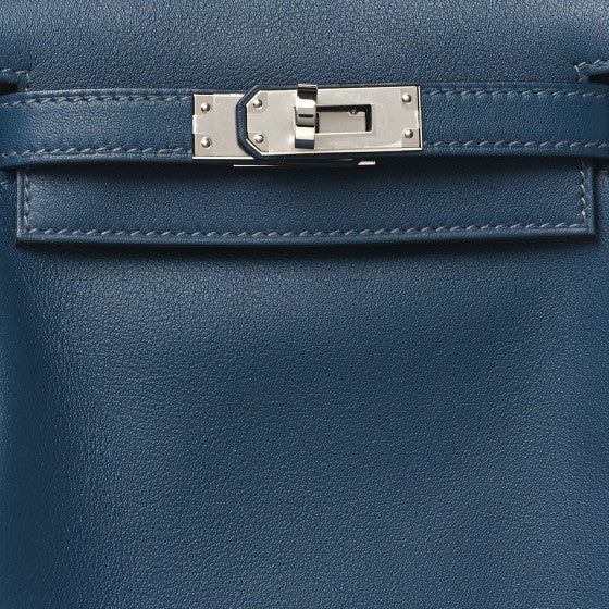 HERMES Swift Kelly Jump Backpack Bleu de Prusse