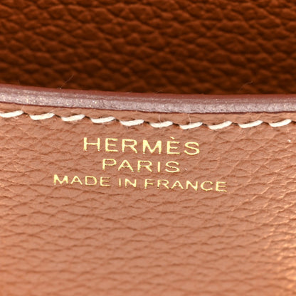 HERMES Evercolor Constance Slim Wallet Gold