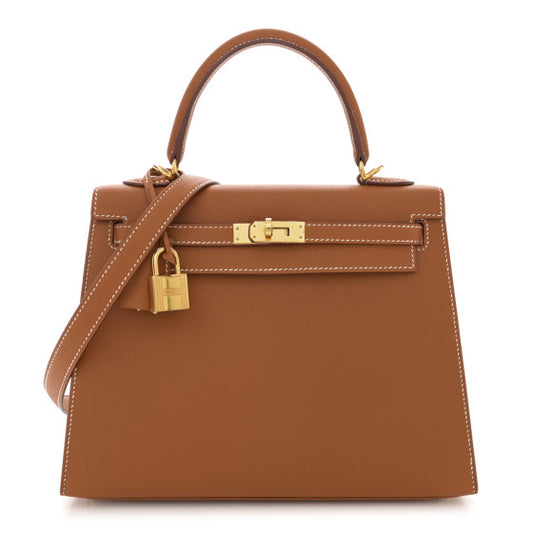 HERMES Epsom Kelly Sellier 25 Gold