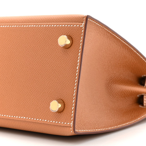 HERMES Epsom Kelly Sellier 25 Gold