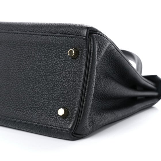 HERMES Togo Kelly Retourne 28 Black