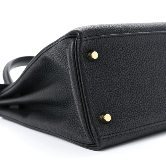 HERMES Togo Kelly Retourne 28 Black