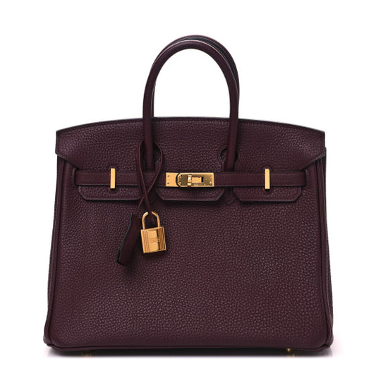 HERMES Togo Birkin 25 Bordeaux