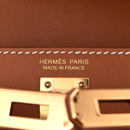 HERMES Swift Kelly Jump Backpack Gold