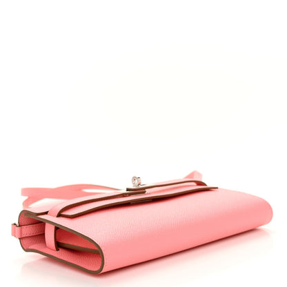 HERMES Epsom Kelly Wallet To Go Rose Confetti