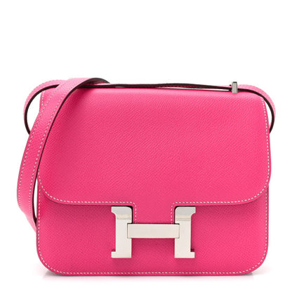 HERMES Epsom Constance 18 Rose Tyrien