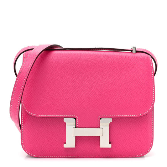 HERMES Epsom Constance 18 Rose Tyrien