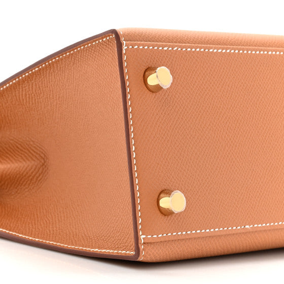 HERMES Epsom Kelly Sellier 25 Gold