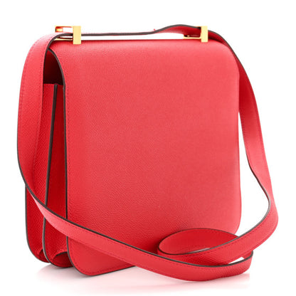 HERMES Epsom Constance 24 Rouge de Coeur