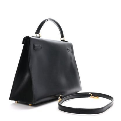 HERMES Box Kelly Sellier 32 Black