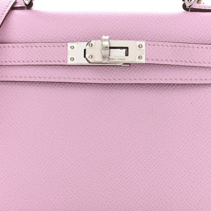 HERMES Epsom Mini Kelly Sellier 20 Mauve Sylvestre