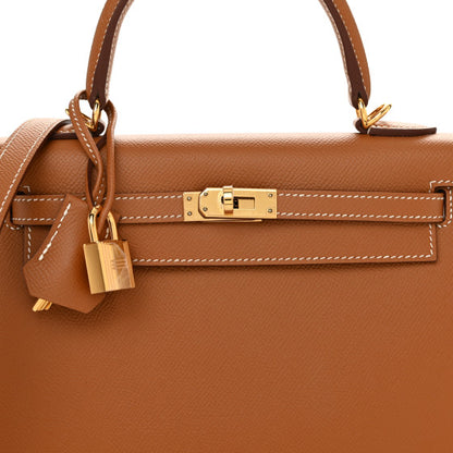 HERMES Epsom Kelly Sellier 25 Gold