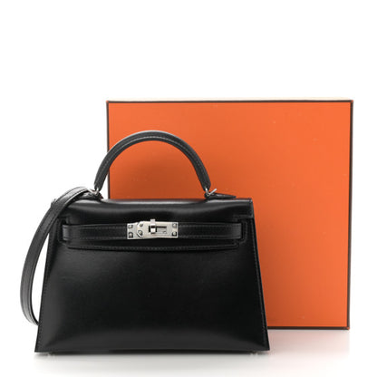 HERMES Box Mini Kelly Sellier 20 Black