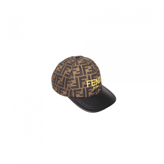 Fendi Multicolour Fabric And Leather And Baseball Cap