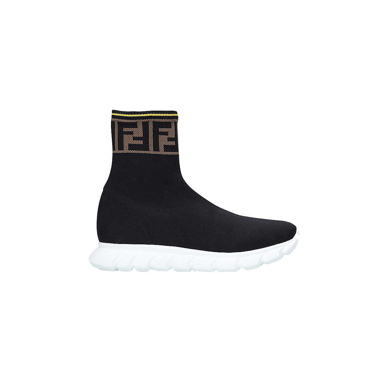  Fendi Logo Sock Sneaker 