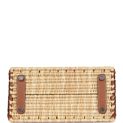 Hermès Picnic Birkin 25 Gold Swift and Stripe Wicker Palladium Hardware