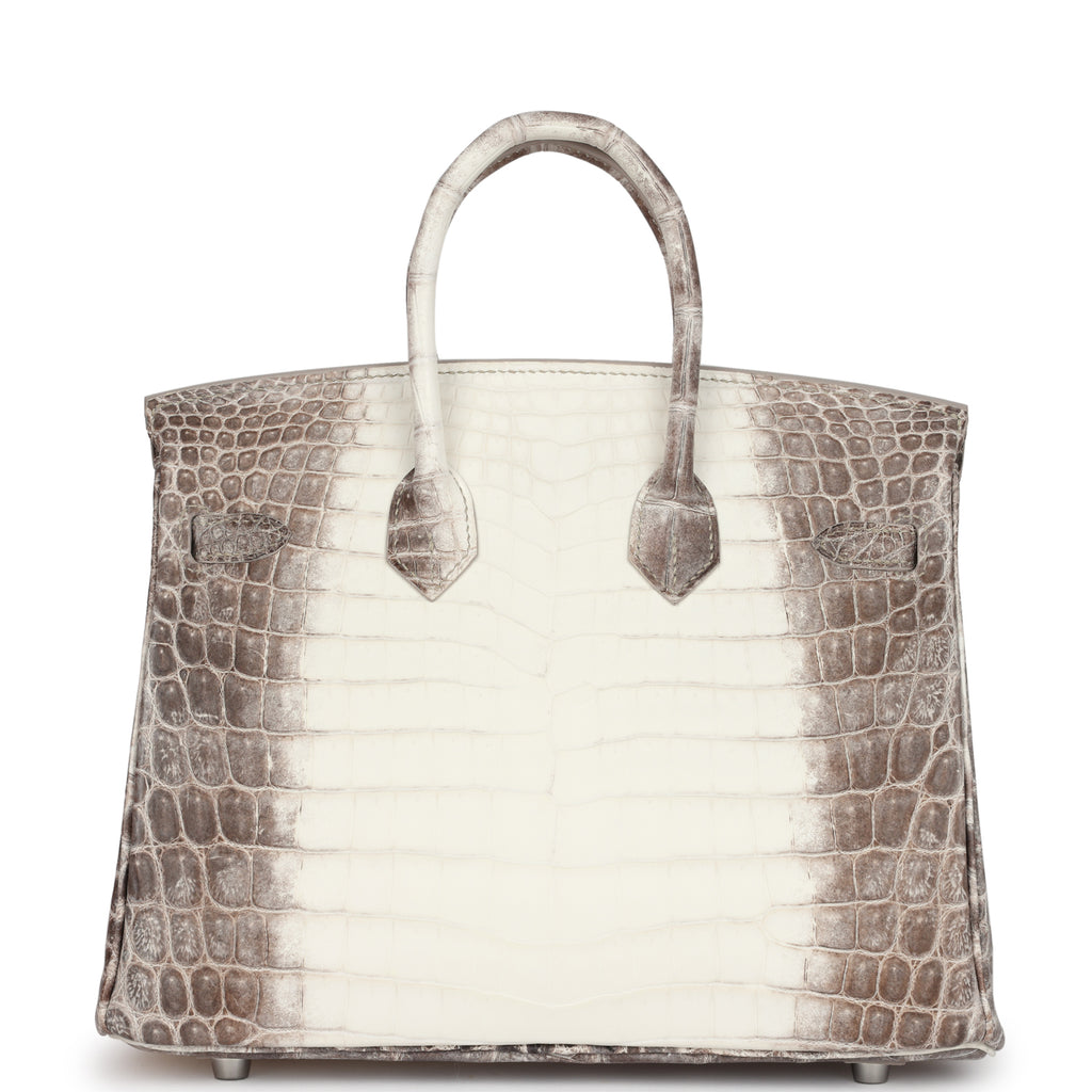 Hermès Birkin 25 Himalaya Niloticus Crocodile Palladium Hardware