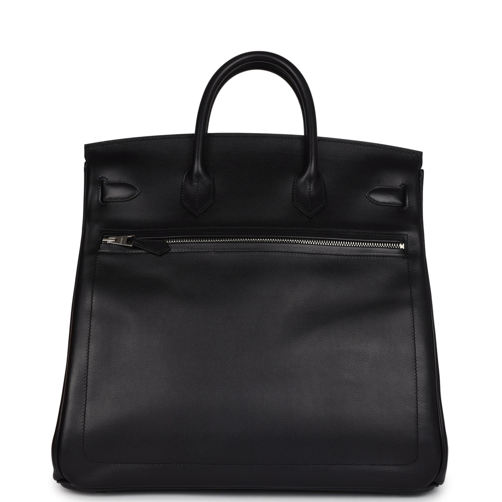 Hermes Birkin 40 HAC "Rock" Black Evergrain Palladium Hardware