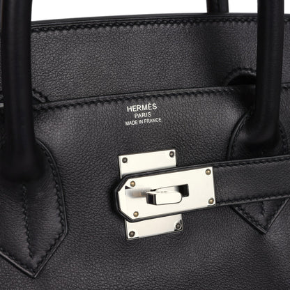 Hermes Birkin 40 HAC "Rock" Black Evergrain Palladium Hardware