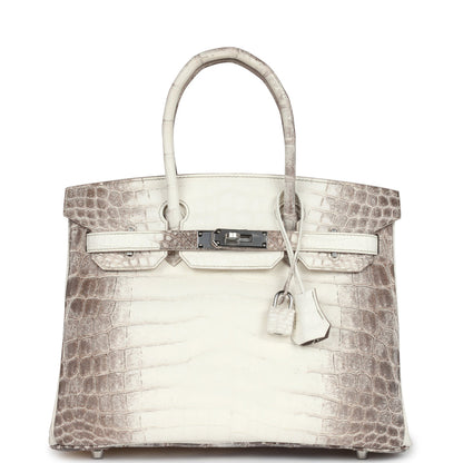 Hermès Birkin 30 Himalaya Niloticus Crocodile Palladium Hardware