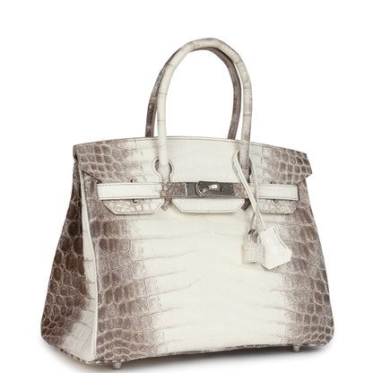 Hermès Birkin 30 Himalaya Niloticus Crocodile Palladium Hardware