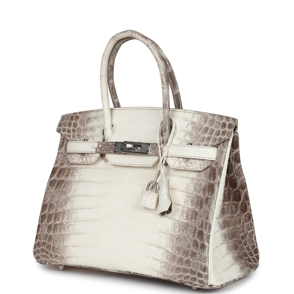 Hermès Birkin 30 Himalaya Niloticus Crocodile Palladium Hardware